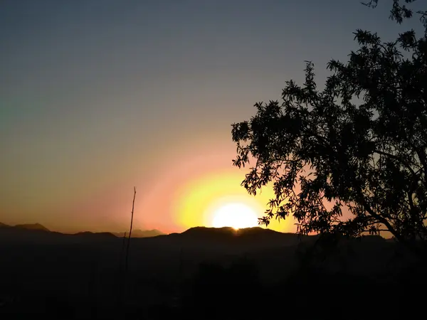 Orange Sunrise di Spanyol — Stok Foto