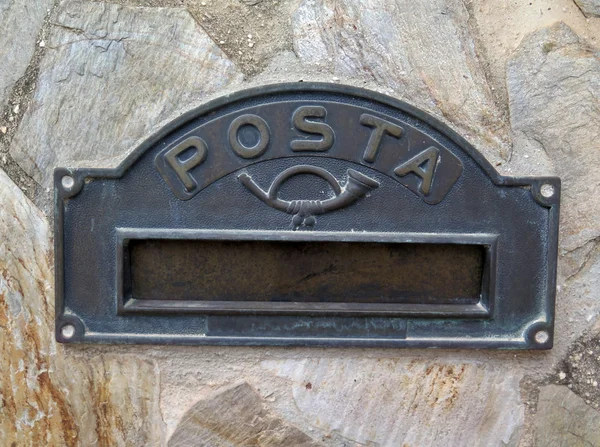 Detailní záběr na španělské letterbox — Stock fotografie