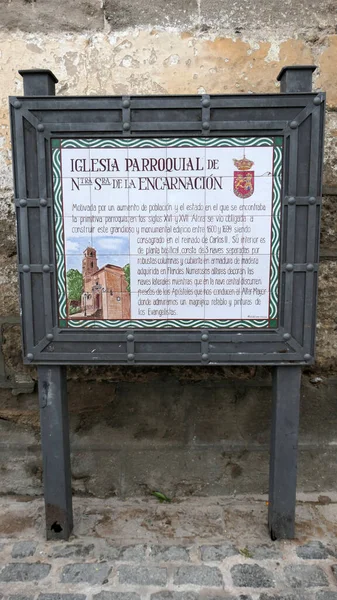 Köydeki beleş turist tabelası Endülüs 'ün en eski kilisesine adanmıştır.