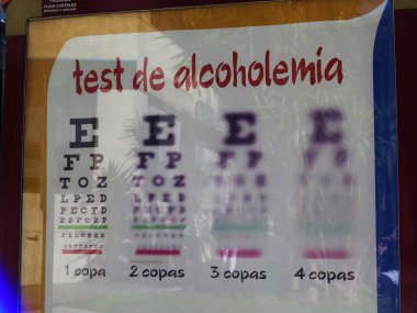 İspanya 'da şarap içtikten sonra vizyon etkisi