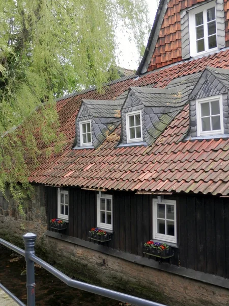 Historické budovy v Goslar, Severní Německo — Stock fotografie