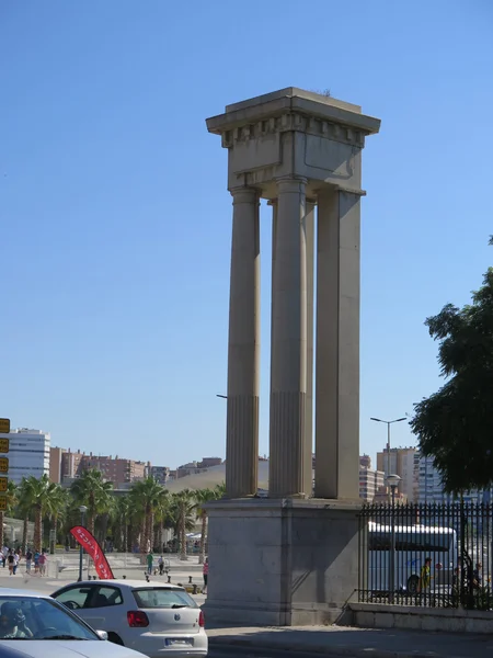 Malaga liman portalı — Stok fotoğraf