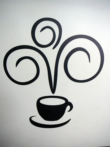 Steaming Coffee graphic — Stock Photo, Image