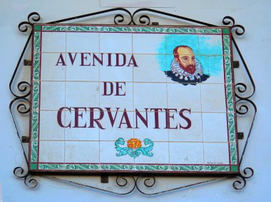 Alora, Andalucia sokak tabelası