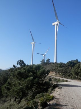 Windfarm tepe üzerinde