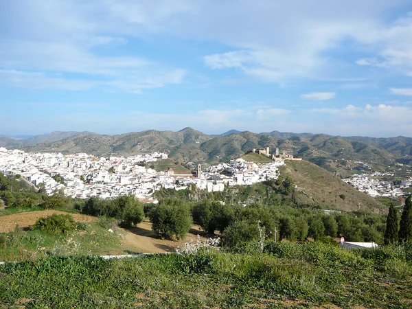 Aldeia branca de Alora, Andaluzia — Fotografia de Stock