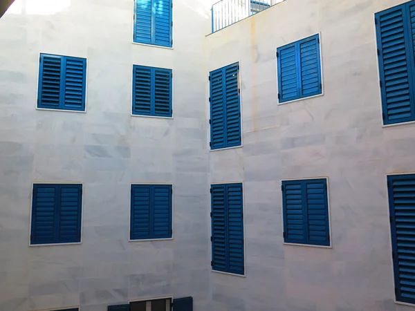 Modré okenice — Stock fotografie