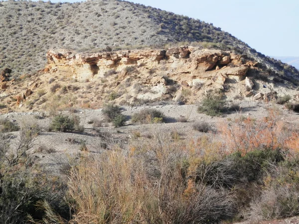 Βράχια στην έρημο Tebernas — Φωτογραφία Αρχείου