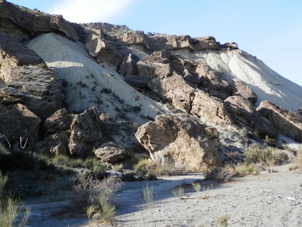 Pedras no deserto de Tebernas — Fotografia de Stock