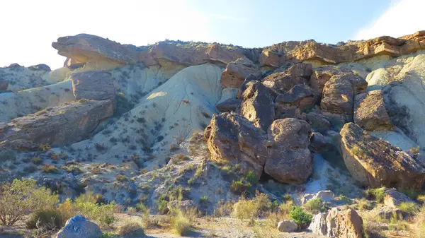 Rochers dans le désert de Tabernas — Photo