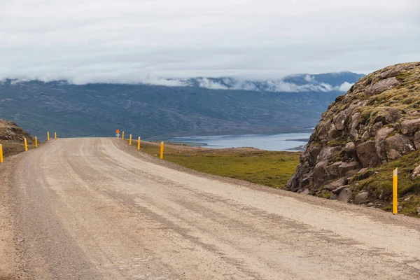 Vista Panorámica Del Paisaje Carretera Islandesa Hermosa Vista Naturaleza Verano — Foto de Stock