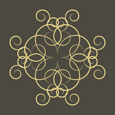 Dairesel bir süs vektör çizim.