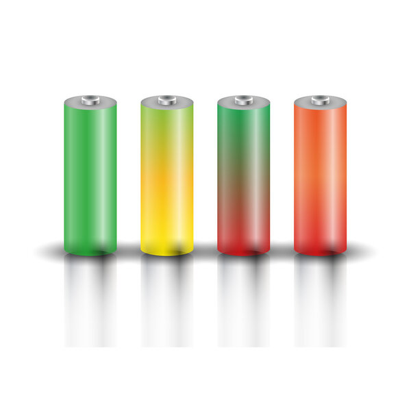 Набор батареек, векторная иллюстрация
.