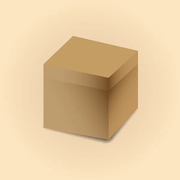 Lepenkové krabice vektorové ilustrace. — Stockový vektor
