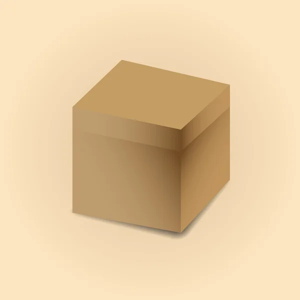 Cardboard box vector illustration. — Stock Vector