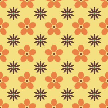 Vektör çizim çiçek sorunsuz arka plan.