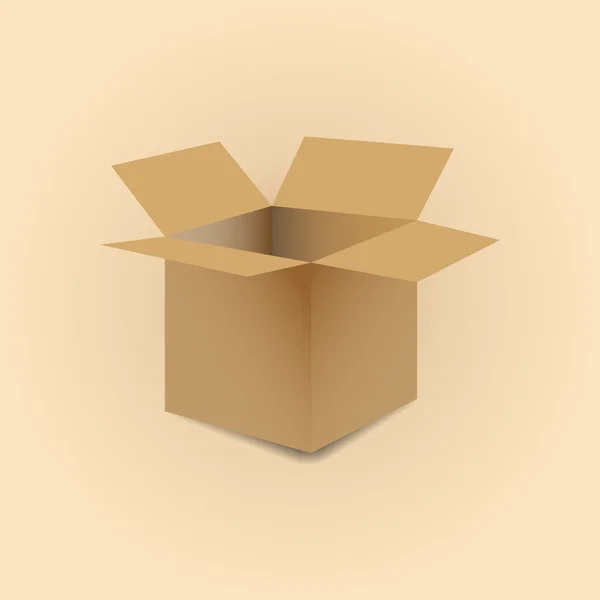 Illustrazione vettoriale scatola di cartone . — Vettoriale Stock