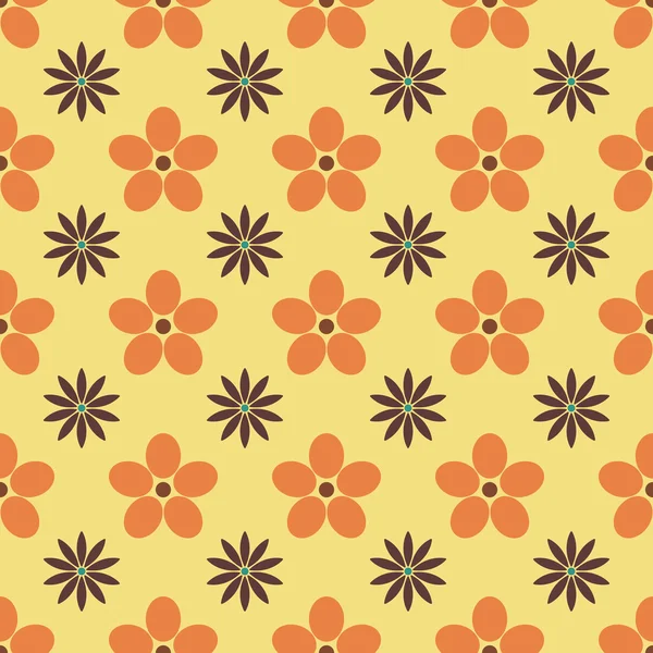 Floral seamless background, vector illustration. — Stock Vector