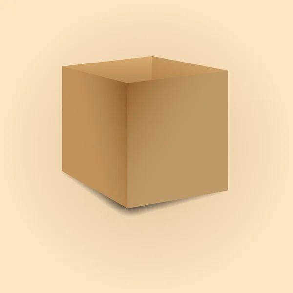 Cardboard box vector illustration. — Stock Vector