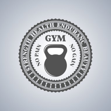 Spor logosu, vektör çizim.