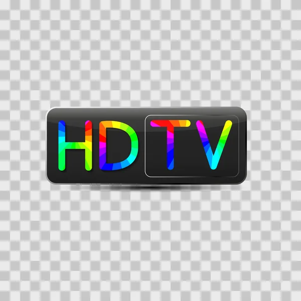 High-definition video sign, vector illustration. — Stock Vector