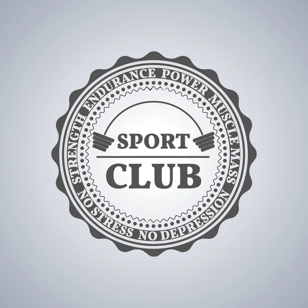 Logo deportivo, ilustración vectorial . — Archivo Imágenes Vectoriales