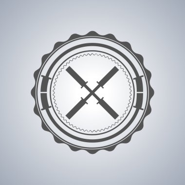 Spor logosu, vektör çizim.