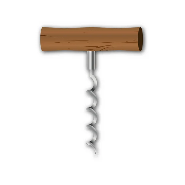 Corkscrew, ilustração vetorial . — Vetor de Stock