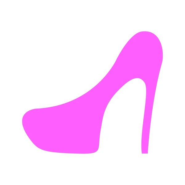 Zapatos de icono con tacones, ilustración vectorial . — Vector de stock