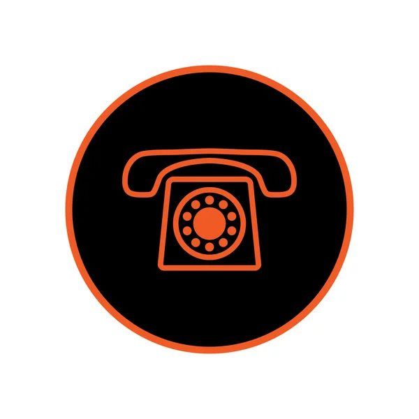 Telefon-Symbol, Vektor-Illustration. — Stockvektor