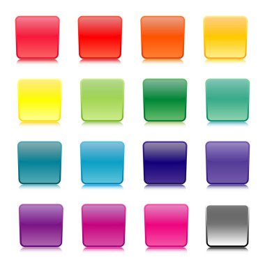 Renkli düğmeler, vektör çizim