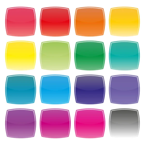 Set of color buttons, vector illustration. — Stock Vector