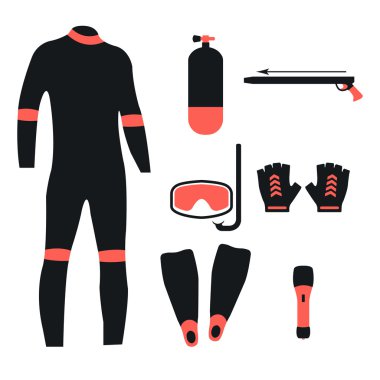 Dalış simgeler, vektör