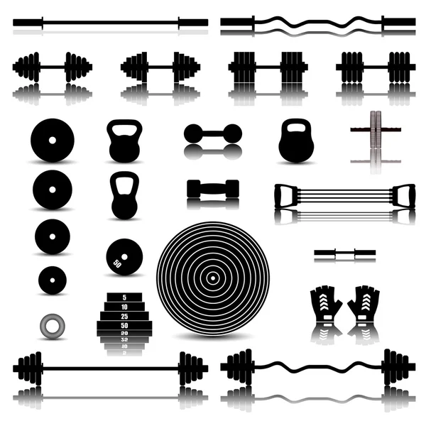 Equipamiento deportivo, ilustración vectorial . — Archivo Imágenes Vectoriales