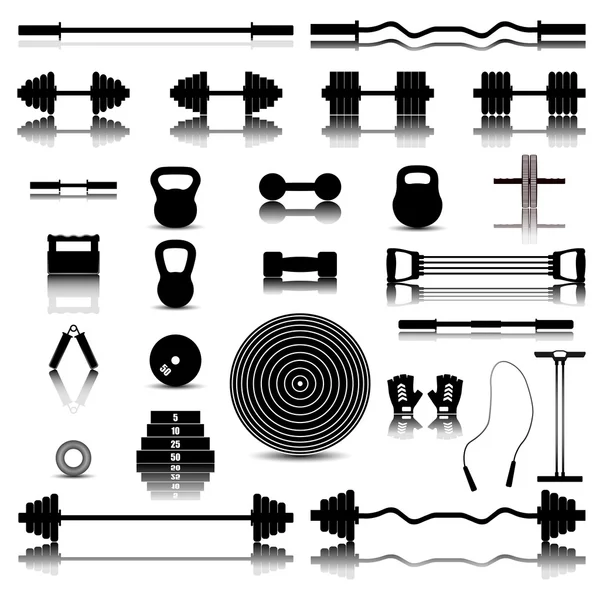 Equipamento desportivo, ilustração vetorial . — Vetor de Stock