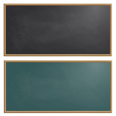 Set drawing board chalk vector illustration