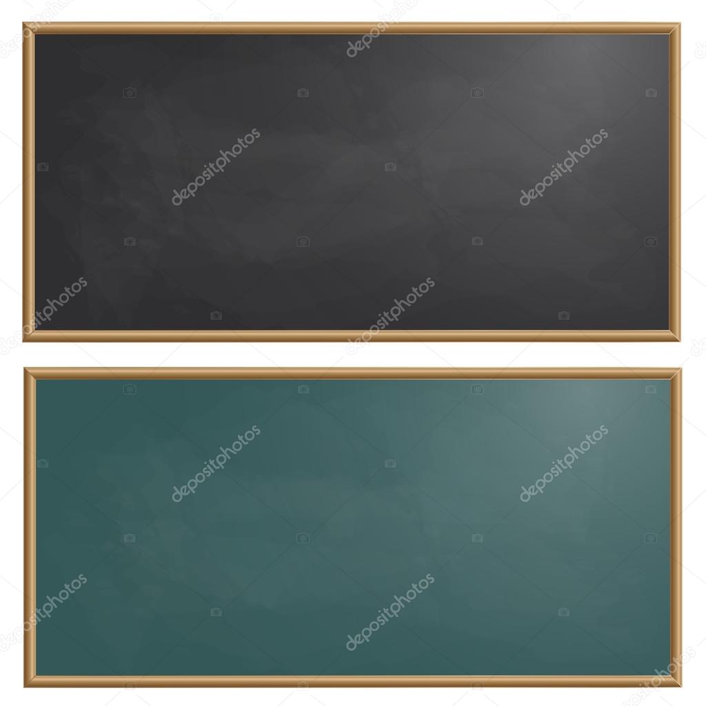 Set drawing board chalk vector illustration