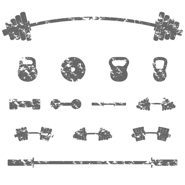 Um conjunto de equipamentos esportivos, ilustração vetorial . — Vetor de Stock