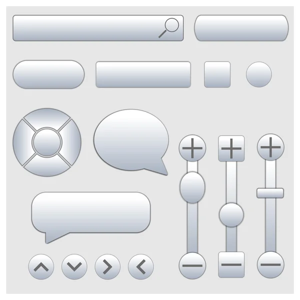 Set di elementi web, illustrazione vettoriale . — Vettoriale Stock