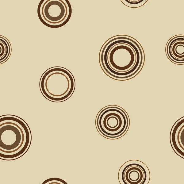 Sömlös bakgrund från cirklar, vektor illustration. — Stock vektor