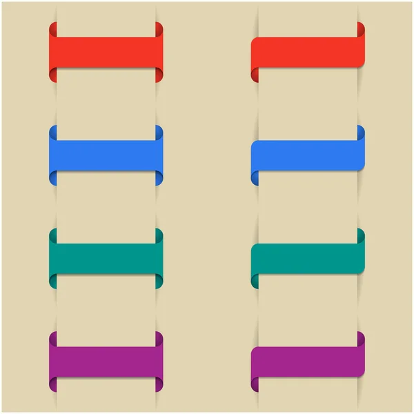 Conjunto de marcadores de colores, ilustración vectorial . — Vector de stock