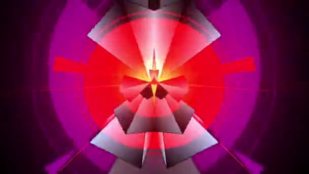 Prism-piramidale caleidoscopische patroon 01 — Stockvideo