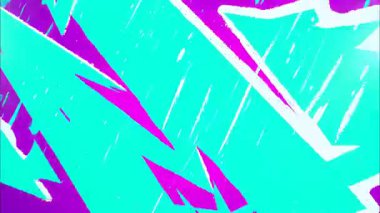 Turkuaz el çizimi grunge arka plan, beyaz tırnak izleri, pembe açısal şekiller, soyut çizgi film dokusu, kaba hareketli enerjik boyalı yüzey