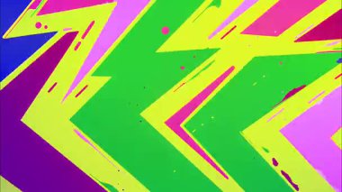 Neon yeşil zigzag soyut arkaplan, el çizimi yıldırım şekilleri, parlak pembe aksanlar, keskin çizgi roman tarzı doku, enerjik boyalı desen