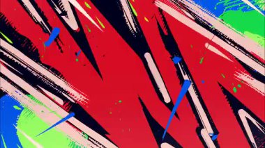 kırmızı siyah el grunge arka plan, keskin agresif boya darbeleri, soyut çizik doku, komik stil sıçrama yüzeyi, dramatik yüksek kontrast boyalı tasarım