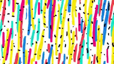 Dikey ince fırça darbeleri soyut arkaplan, sarı mavi boya çizgileri, el boyalı karikatür dokusu, noktalı grunge sanatsal desen, anlamlı renkli yüzey, modern soyut çizim