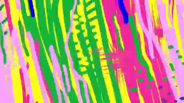 Soyut parlak boya çizgileri, çapraz el çizgileri, neon yeşil pembe sarı renkler, kaba desenli vuruşlar, oynak enerji bileşimi, cesur modern soyut arka plan, yüksek renk kontrastlı dışavurumsal boyalı yüzey