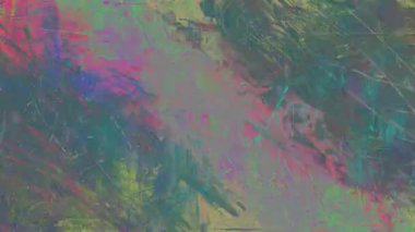 Renkli soyut grunge dokusu çapraz boya darbeleriyle, çizilmiş sanatsal yüzey, katmanlı fırça izleri, kaotik dışavurumsal boya arkaplanı, canlı, sıkıntılı sanat dokusu, karışık renkler kaba zemin, modern soyut zemin