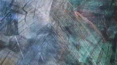 Katmanlı el çizikleri ve anlamlı vuruşlar ile soyut sanatsal arka plan, kaba boyanmış yüzey, güçlü grunge görsel karakter ile kaotik karışık medya dokusu