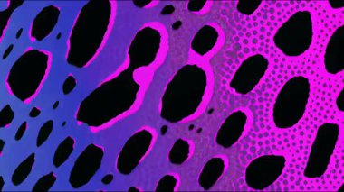 Mor mavi geçiş ile soyut gradyan doku, siyah organik noktalar, kumlu yarım ton tarzı, modern grafik çizimi